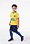 Camiseta Infantil Brasil Algodão Futebol Unissex Amarela - Imagem 2