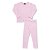 Conjunto Térmico Infantil Unissex Blusa e Calça Rosa Claro - Imagem 2