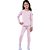 Conjunto Térmico Infantil Unissex Blusa e Calça Rosa Claro - Imagem 1