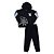 Conjunto Moletom Infantil Menino Basketball 79 com Capuz Preto - Imagem 1