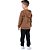 Conjunto Moletom Infantil Menino Urban Street com Capuz Marrom - Imagem 3