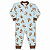 Pijama Macacão Soft Ursinho com Zíper Azul - Imagem 3
