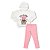 Conjunto Moletom Infantil Menina College Bear com Legging Off White - Imagem 3