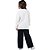 Conjunto Moletom Infantil Menina I Love NY Ursinho Wide Leg Off White - Imagem 3
