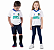 Camiseta Infantil Brasil Dry Fit Esportiva Unissex Branca - Imagem 1