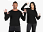 BLUSA TÉRMICA ADULTO ENCAIXE DEDO UNISSEX PRETA - Imagem 1