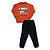 Conjunto moletom infantil menino Skates ocre - Imagem 2
