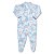 Pijama macacão infantil menina soft Unicórnio azul - Imagem 2
