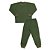 Pijama Infantil menino conjunto Soft Dino em relevo verde - Imagem 2