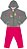 CONJUNTO INFANTIL MENINA PLAY THE GAME MOLETOM PINK - Imagem 2