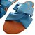 Sandália rasteira nó mestiço azul capri - Imagem 4