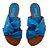 Sandália rasteira nó mestiço azul capri - Imagem 1