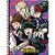 Caderno Universitário My Hero Academia 80 folhas 1 Matéria Capa Arco 2 - Imagem 1