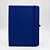 Caderno com Elástico sem Pauta Capa Azul Folhas Pólen - Imagem 1