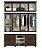 GUARDA-ROUPA FABRIMOVEIS PRISMA 4PTS NOCE 6300NC - Imagem 2
