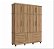 GUARDA-ROUPA FABRIMOVEIS PRISMA 4PTS NATURE 6300NE - Imagem 1