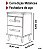 MESA DE CABECEIRA TRINOBEL - 2 GAVETAS - BRANCO FLEX - Imagem 2