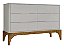 COMODA LUKALIAM AMALF - OFF WHITE / MADERO CANELA - Imagem 1