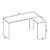 MESA COMPUTADOR DEMOBILE DE CANTO OFFICE PRESENCE NOGAL TOUCH - Imagem 3