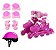 Kit Patins 4 Rodas 2 em 1 Ajustável 32/35 Rosa R2943 - BBR Toys - Imagem 1