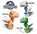 Kit 3 Baby Dinos Raptors Jurassic World 1473 - Pupee - Imagem 5
