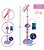 Microfone Infantil Rosa com Luz, Som e Pedestal 0058 - Bee Toys - Imagem 4