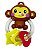 Mordedor Chocalho Bebê Baby Macaco 500958 - Adijomar - Imagem 2
