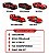 Kit Hot Wheels Colecionável Pacote com 5 Ferraris JLN12 - Mattel - Imagem 3