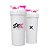 Coqueteleira 2 em 1 Branca e Rosa DCX Nutrition com Compartimento - Imagem 1