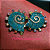 Brinco Turquesa Caracol - Imagem 2