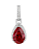 Pingente Gota Rubi Lab Grown Glam Moissanite - Imagem 1
