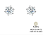 Brinco Solitario Glam Moissanite 1.0 ct 6,5 MM - Imagem 1