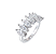 Aliança Navete Moissanite - Imagem 1