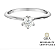 Anel Solitario Moissanite 1 ct - Imagem 1