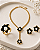 Conjunto Flor Esmaltada - Imagem 2