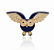 Broche Coruja Ouro - Imagem 1