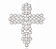 Broche Crucifixo Perola Rodium Cristina Sabatini - Imagem 1