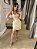 VESTIDO CURTO SARJA POLIAMIDA BEGE SAND - Imagem 1