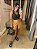 SHORTS VISCOSE LISTRADO BEGE MANI - Imagem 1