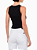 CALVIN KLEIN JEANS BLUSA SEM MANGA ABERTURA LATERAL PRETA - Imagem 2