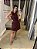 VESTIDO TUBINHO LINHO NATURAL MARROM - Imagem 1