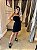 MINI VESTIDO COM CINTO HERMES PRETO - Imagem 1