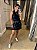 CONJUNTO CAROLINA COURO ECO TOP E SAIA CURTA PRETO - Imagem 1