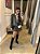 SHORTS-SAIA XADREZ TRANSPASSADO PRETO - Imagem 1