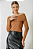 BLUSA VORTEX OMBRO A OMBRO MARROM - Imagem 1