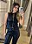 CONJUNTO RESINADO BLUSA ZÍPER E CALÇA PRETO - Imagem 2