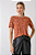 BLUSA RONJAN ESTAMPADA TELHA - Imagem 1