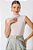 MUSCLE TEE TRICOT GOLA DOBRADA CREME - Imagem 1