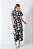CONJUNTO ESTAMPADO RONJAN BLUSA E SAIA MIDI PRETO - Imagem 2