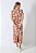 CONJUNTO ESTAMPADO RONJAN BLUSA E SAIA MIDI TELHA - Imagem 2